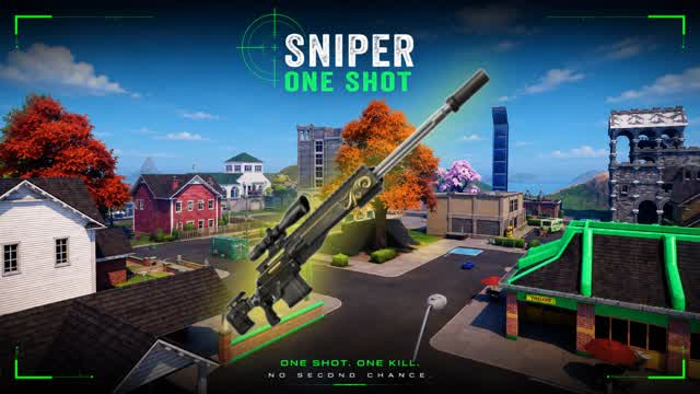 ONLY SNIPER ONE SHOT 🎯💀 — Fortnite Creative map cover art