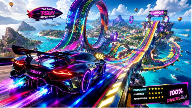 CAR GAME 🕹️ HYPER SUPER RAMP🔥 — Fortnite Creative map
