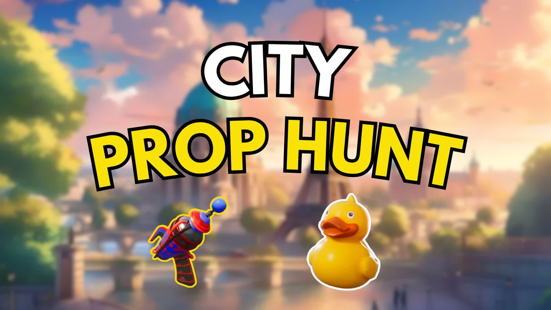 CITY PROP HUNT ⭐ — Fortnite Creative map