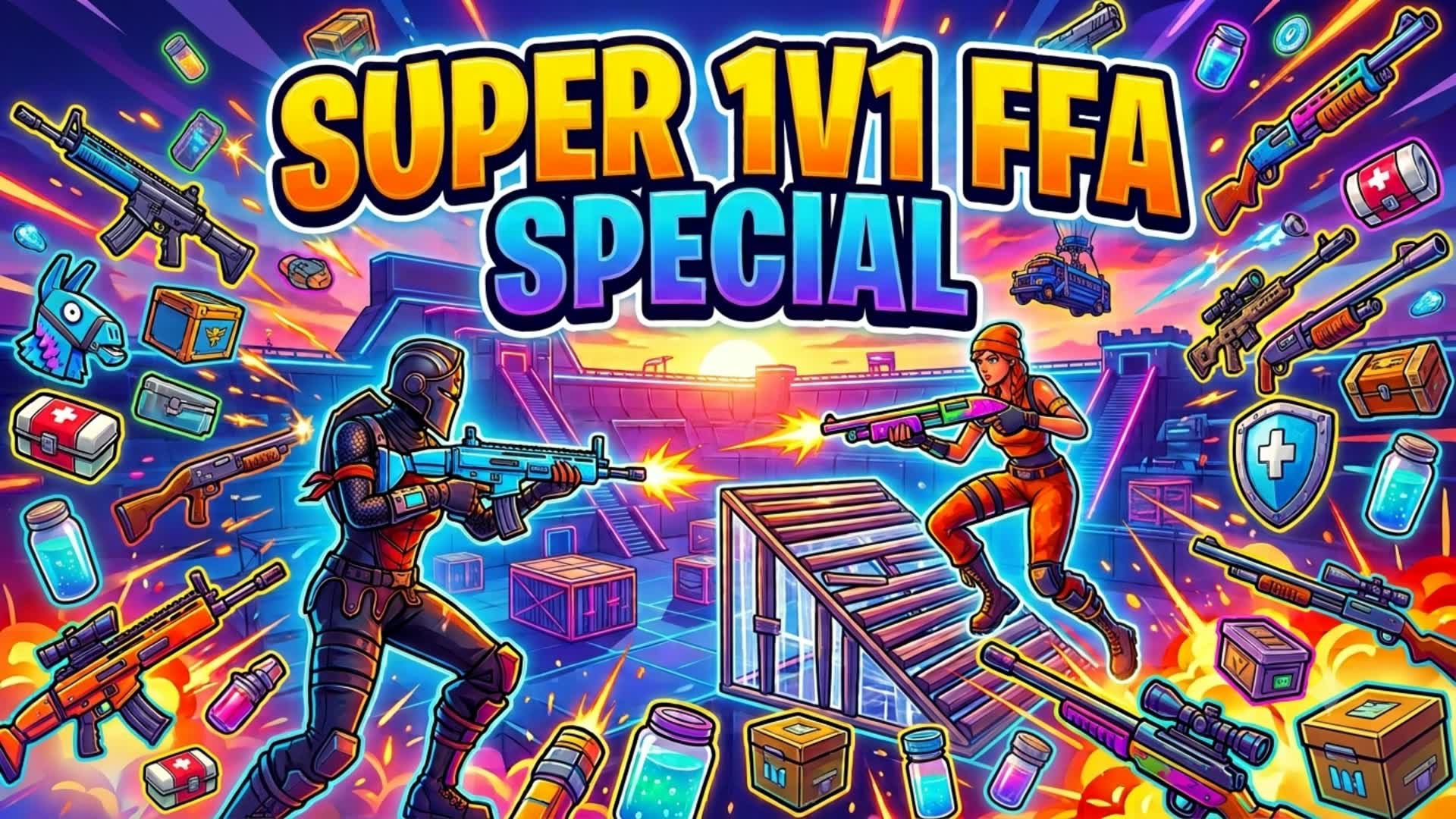 Super 1v1 FFA Special — Fortnite Creative map