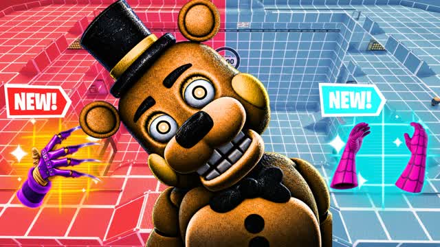 RED VS BLUE FNAF ALL WEAPONS — Fortnite Creative map