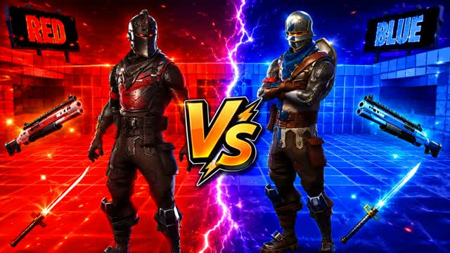 RED VS BLUE: ULTIMATE ZONEWAR — Fortnite Creative map cover art