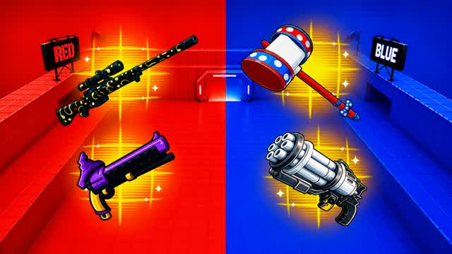 CUSTOM RED VS BLUE MUSIC — Fortnite Creative map