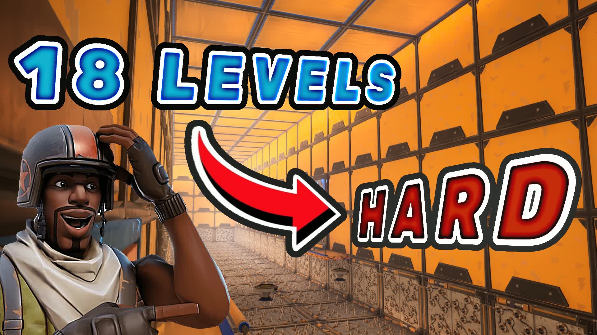 18 LEVELS HARD DEATHRUN — Fortnite Creative map