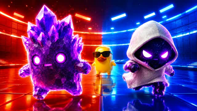 RED VS BLUE CHAOS CORE 🔴🔵 — Fortnite Creative map cover art