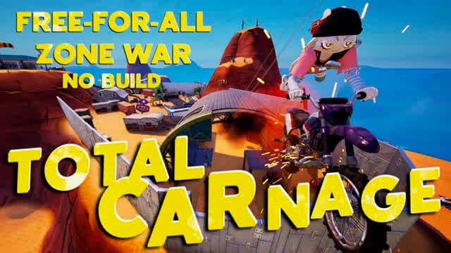Total CARnage - Free-For-All No Build — Fortnite Creative map cover art