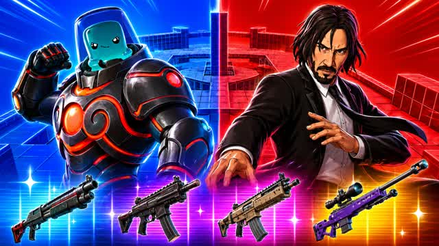 SPIA RED VS BLUE AURA 🔴🔵 — Fortnite Creative map