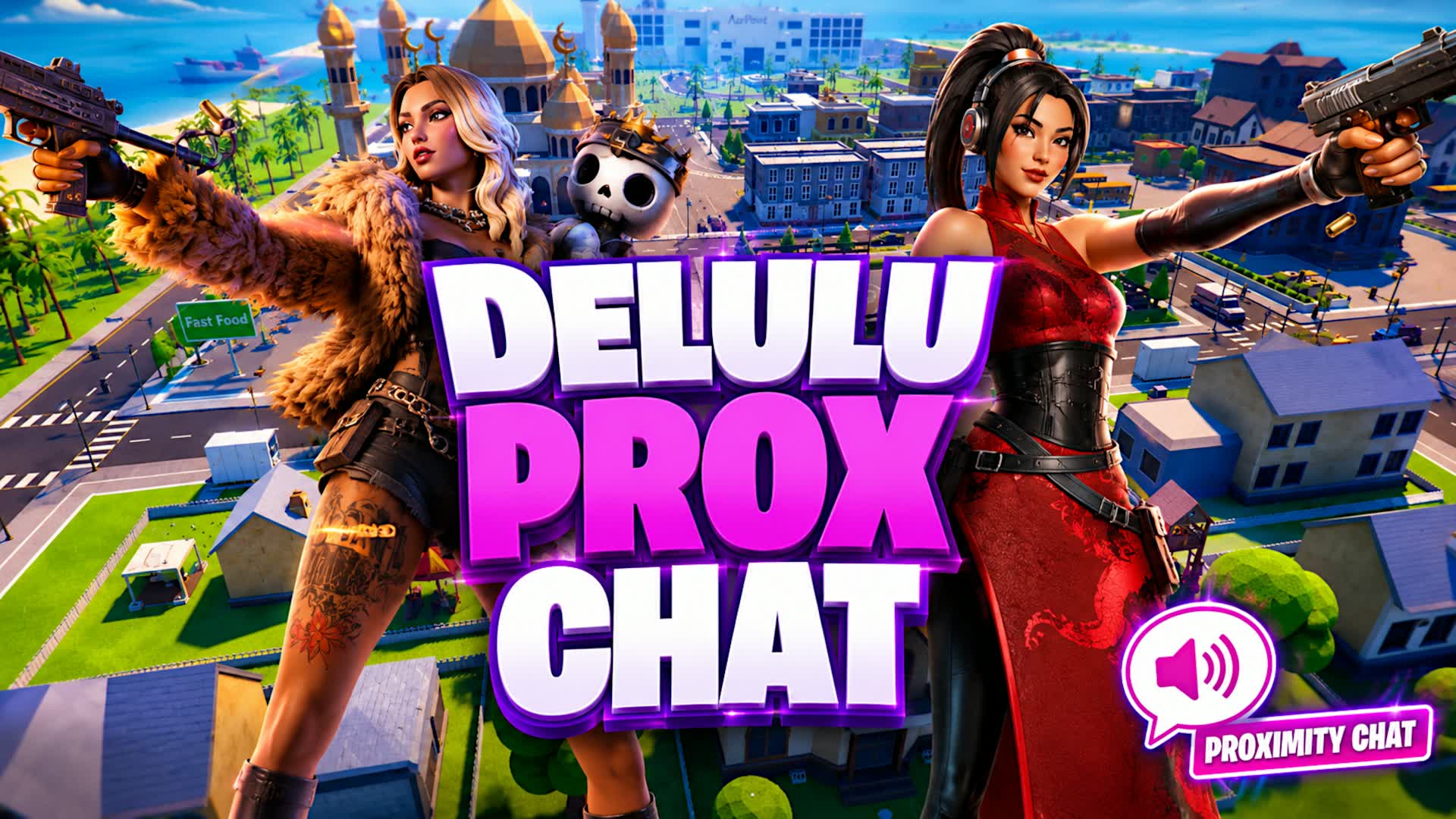 Delulu Prox Chat 🎙️ — Fortnite Creative map