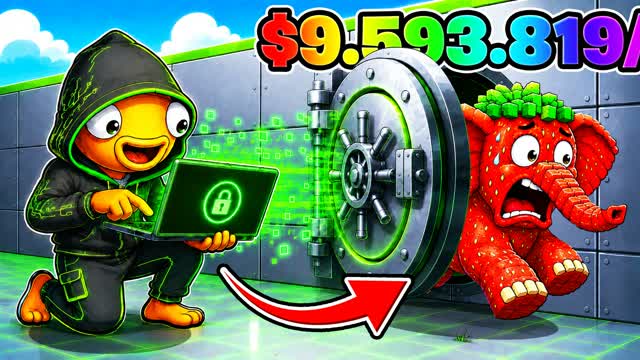 Hack Vaults For Brainrots [Tycoon] — Fortnite Creative map
