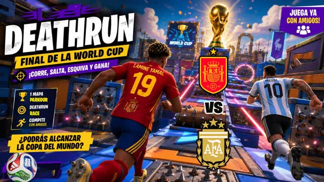FINAL WORLD PARKOUR ARGENTINA vs SPAIN — Fortnite Creative map cover art