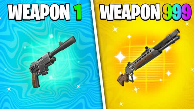 ⭐GUN GAME ONE SHOT💥BATTLE — Fortnite Creative map cover art