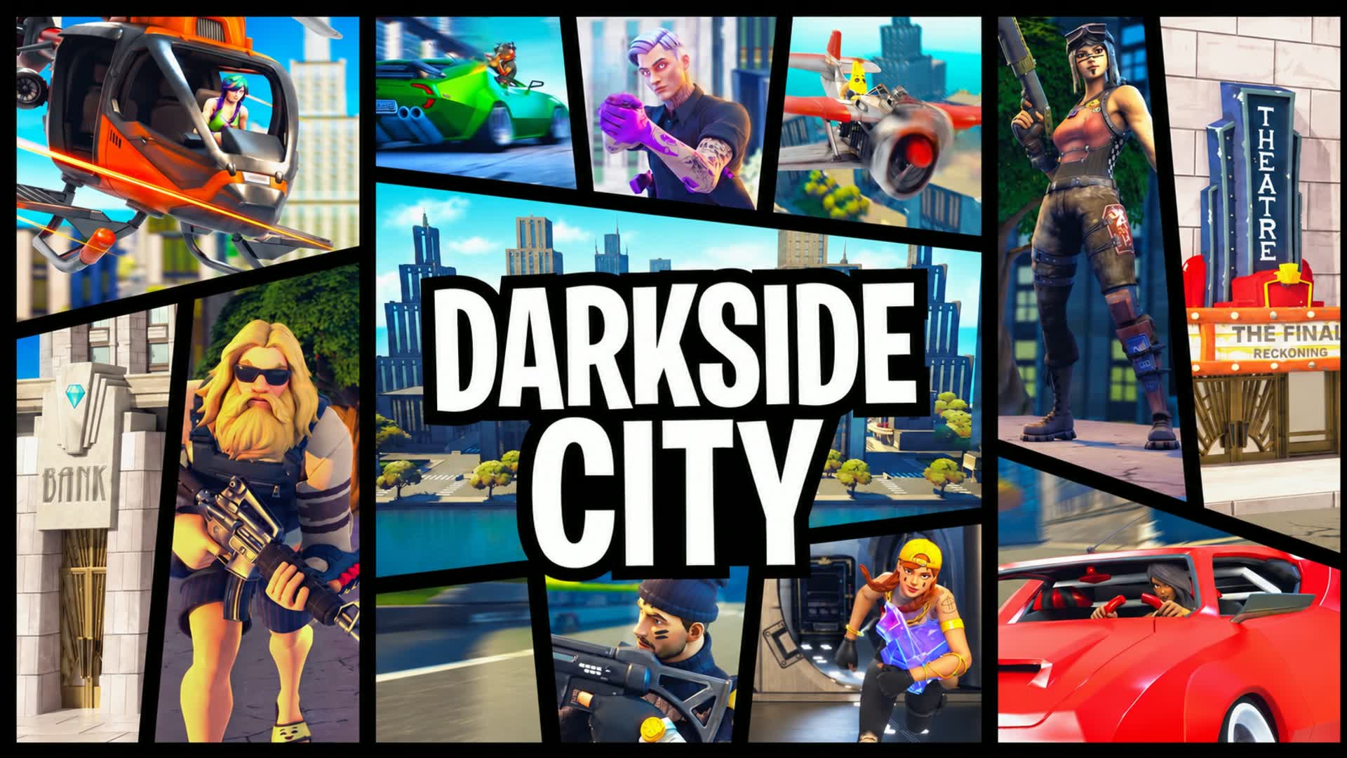 DarkSide City 🏙️ FFA RP — Fortnite Creative map
