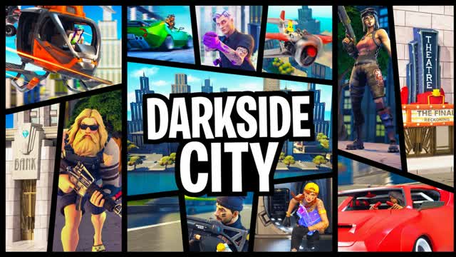 DarkSide City 🏙️ FFA RP — Fortnite Creative map cover art