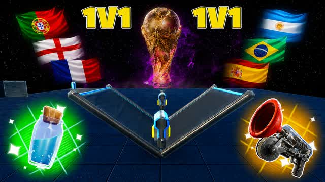 1vs1 World Cup 1 v 1 1v1 — Fortnite Creative map