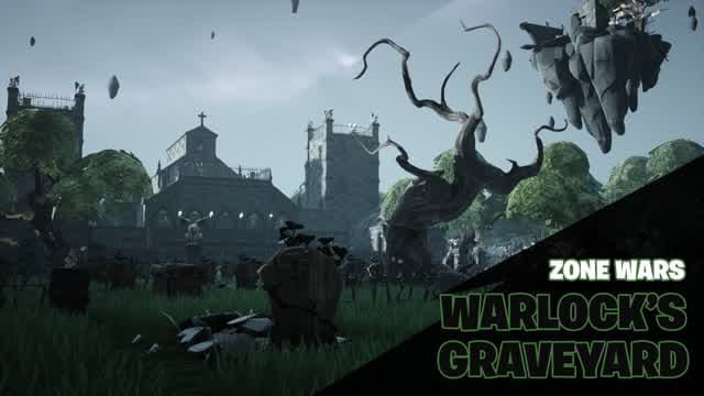 [Classics] Warlock's Graveyard Zone Wars — Fortnite Creative map cover art