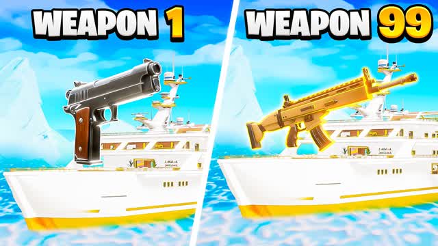 YACHT RANDOM GUN GAME 🛥️ — Fortnite Creative map