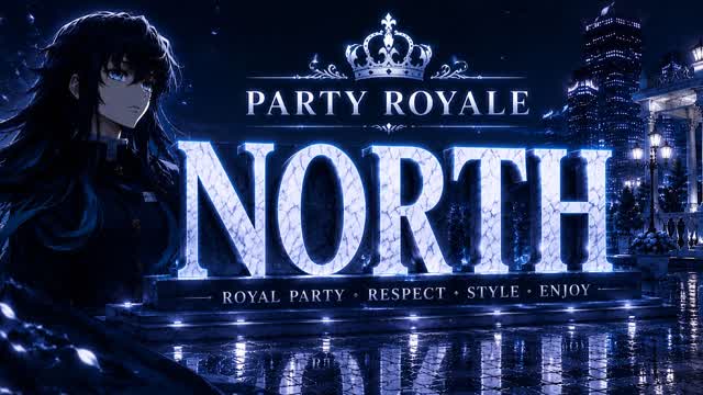 Party Royal North — Fortnite Creative map cover art