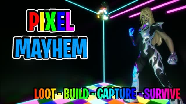 PIXEL MAYHEM — Fortnite Creative map cover art