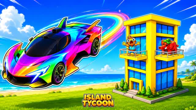 SKY ISLAND TYCOON — Fortnite Creative map cover art