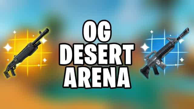 OG DESERT ARENA — Fortnite Creative map cover art