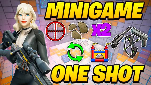 MINIGAME SNIPER ONE SHOT 🎯 — Fortnite Creative map cover art