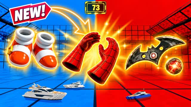 💥 ENDLESS RED VS BLUE ⚔️ — Fortnite Creative map cover art
