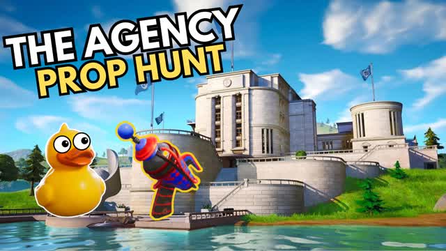 THE AGENCY PROP HUNT ⭐ — Fortnite Creative map cover art