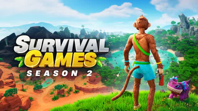 SURVIVAL GAMES 🏹 — Fortnite Creative map cover art