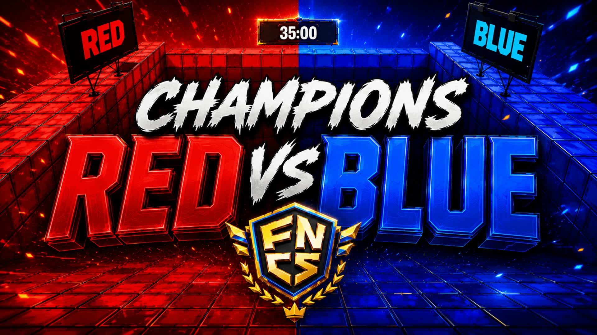 Crazy Champion's Red vs Blue β Fortnite Creative map