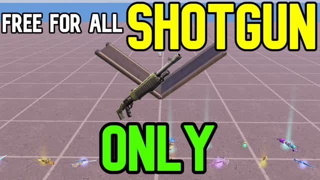 SHOTGUN ONLY FREE FOR ALL — Fortnite Creative map cover art