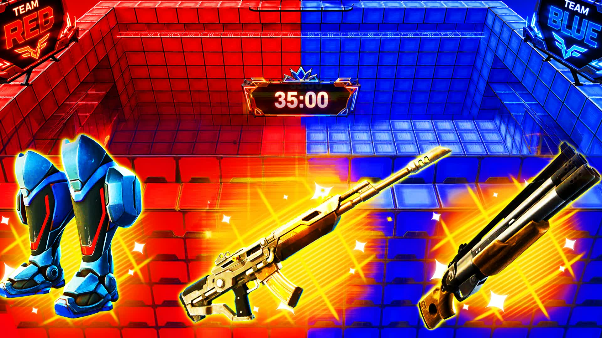 CRAZY RVB🔴VS🔵 — Fortnite Creative map