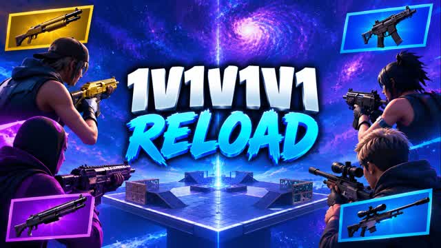 galaxy 1v1v1v1 reload — Fortnite Creative map