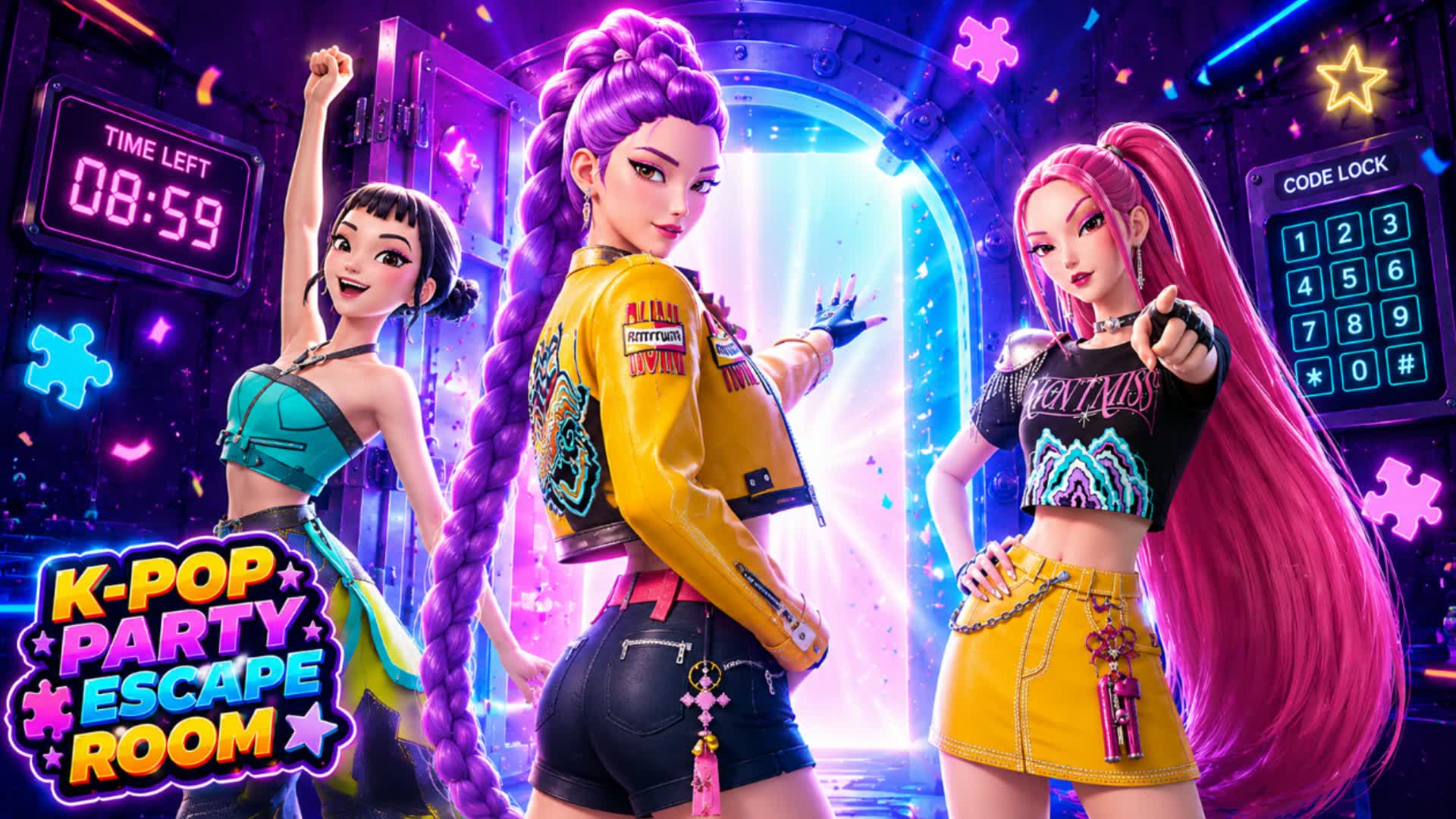 K-POP PARTY ESCAPE ROOM — Fortnite Creative map