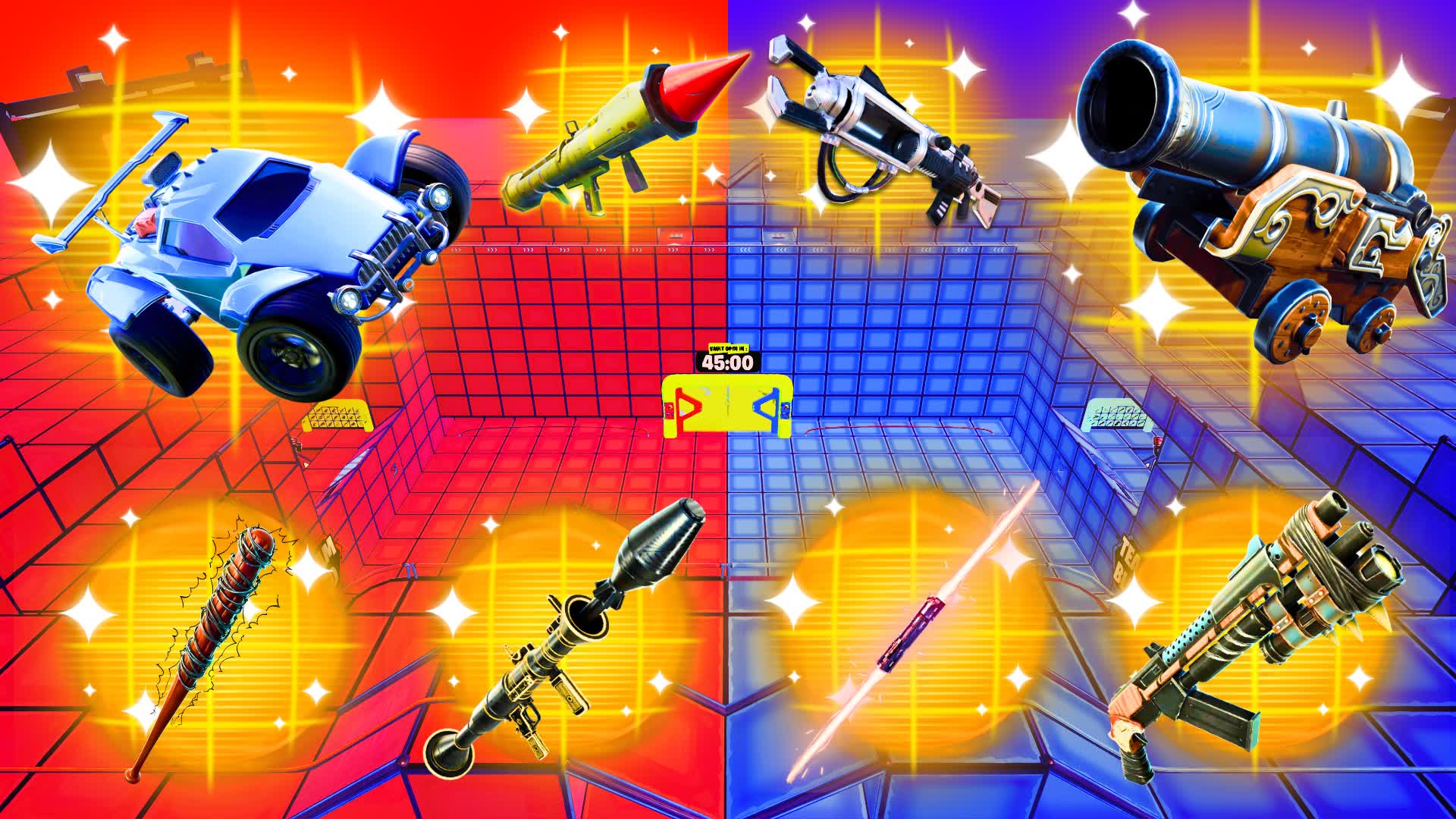 Walker Zombie Red Vs Blue — Fortnite Creative map