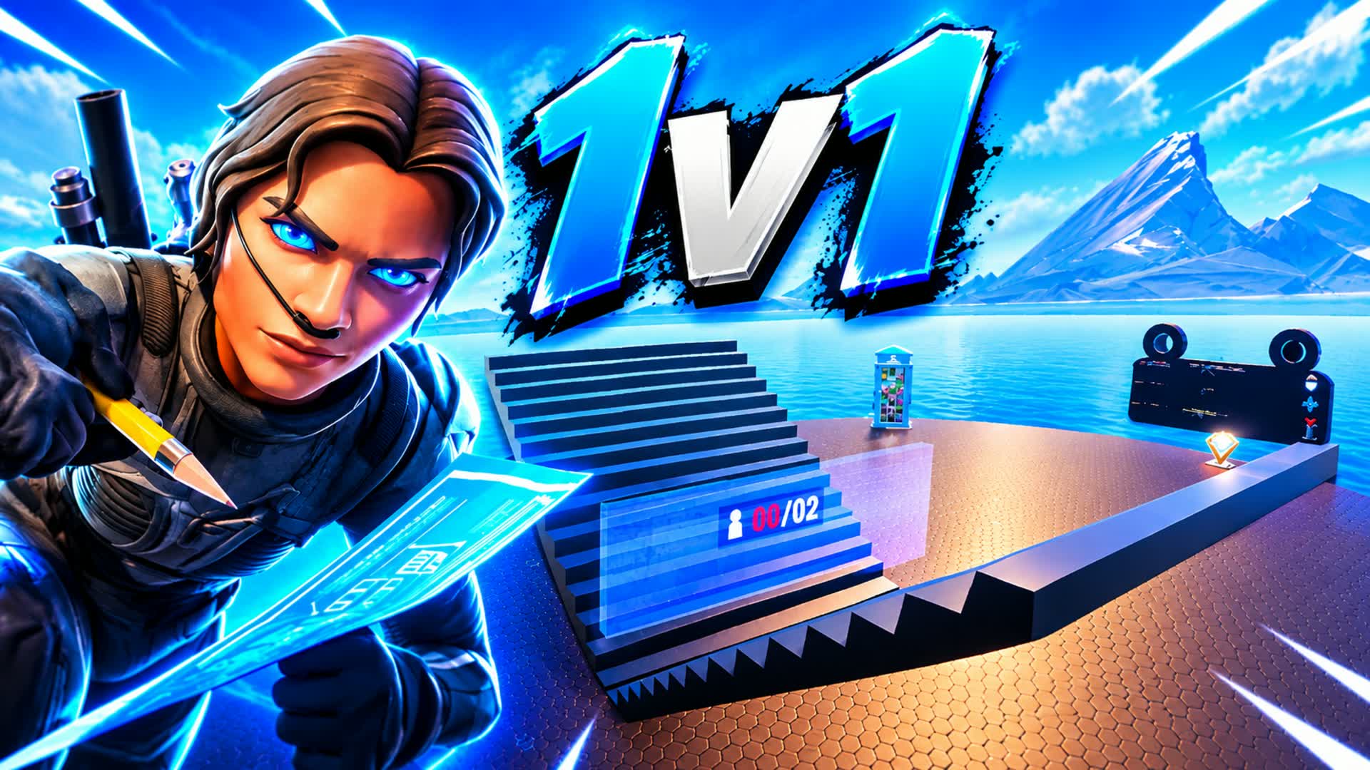 BUILD FIGHT 1V1 — Fortnite Creative map