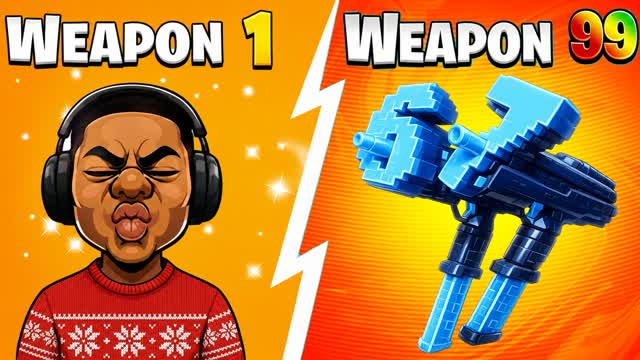 EPIC GUNS ⭐ GUN GAME 🔫ONE SHOT 🎯 — Fortnite Creative map cover art