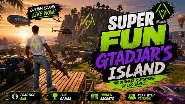 SuperFun Gtadjar's Island — Fortnite Creative map cover art
