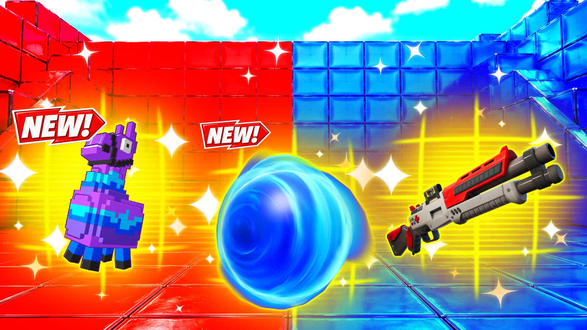 RED VS BLUE PIVOT WHEEL 🔴🔵 — Fortnite Creative map
