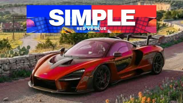 GRAND SUPER RED 🔴 VS BLUE 🔵 — Fortnite Creative map cover art