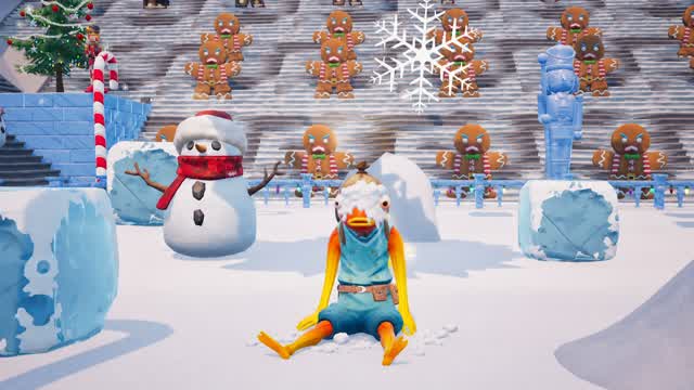 Snowball Chaos — Fortnite Creative map