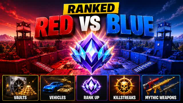 OG Ranked Red VS Blue (NEW) — Fortnite Creative map cover art