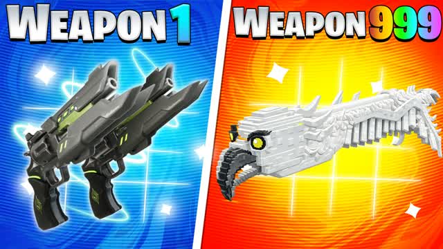 CRAZY GUN GAME 💥 WEAPON RUSH🎯 — Fortnite Creative map cover art