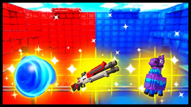 RED VS BLUE SPACE CUT 🔴🔵 — Fortnite Creative map cover art