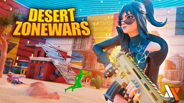 OG DESERT ZONE WARS 🌵 — Fortnite Creative map cover art