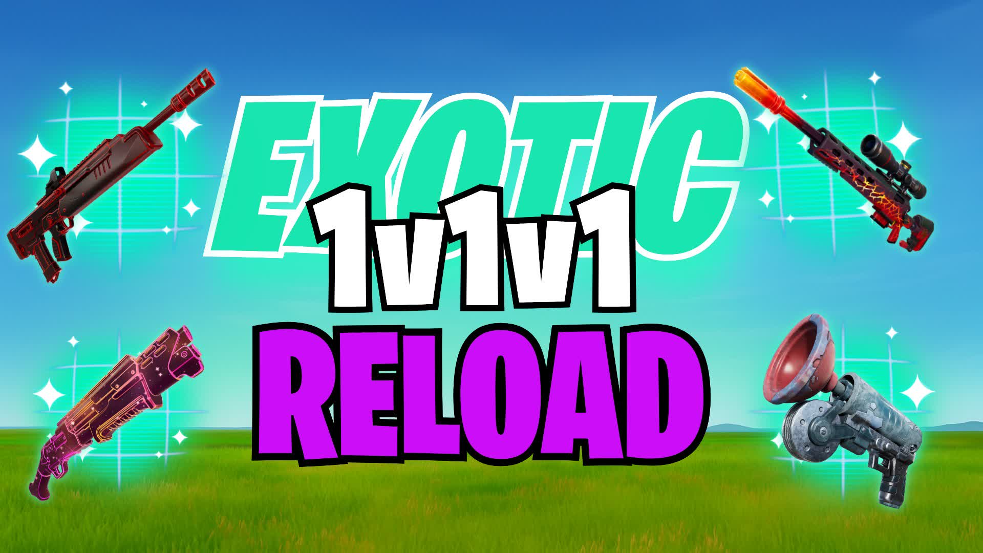 EXOTIC 1v1v1 RELOAD FREE FOR ALL — Fortnite Creative map