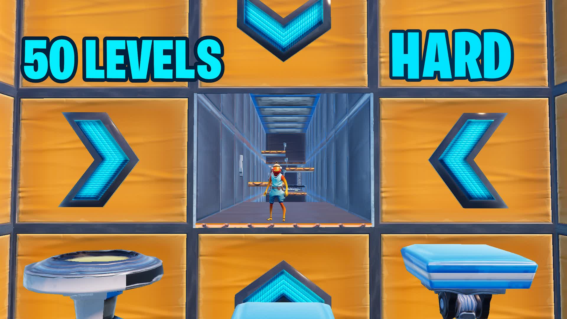 50 LEVEL HARD DEATHRUN 2 — Fortnite Creative map