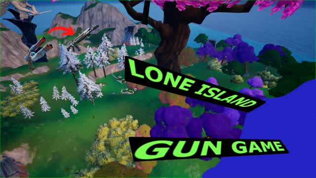 Lone Island - GUN GAME — Fortnite Creative map cover art