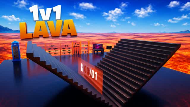1v1 Lava — Fortnite Creative map cover art