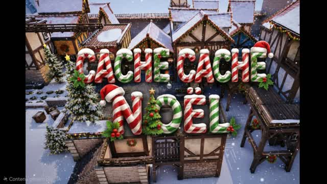 Cache cache Noël — Fortnite Creative map cover art