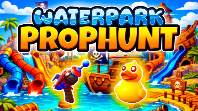 WATERPARK PROP HUNT💧 HIDE AND SEEK — Fortnite Creative map cover art